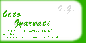 otto gyarmati business card